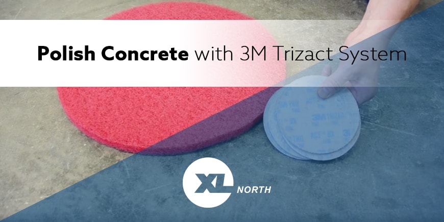 Polish Concrete with 3M Trizact System & Stone Floor Protector